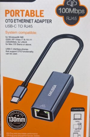 RJ45 Ethernet Adapter Type c